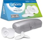 Dr. Brown's Butterfly Nipple Shields, 2 Shields + 1 Case (Size 1- 20mm)