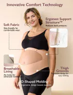 MomCozy Maternity Belt- Oyster Pink - Image 6