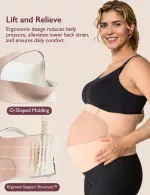 MomCozy Maternity Belt- Oyster Pink - Image 5