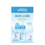 Dr. Brown's Natural Flow, Anti-colic Baby Bottle- Narrow 120ml (2 Packs)