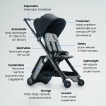 ⁦Ternx, Carry On Luggage Stroller⁩ - الصورة ⁦4⁩