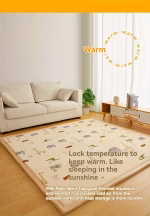 Multifunctional Mat (90CM x 200CM)- Cartoon Animal Park - Image 2