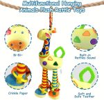 Giraffe hanging plush toy, for stroller - Image 4