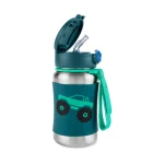 ⁦Skip Hop Spark Style Stainless Steel Straw Bottle- Truck 350ml.⁩ - الصورة ⁦2⁩