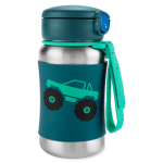 Skip Hop Spark Style Stainless Steel Straw Bottle- Truck 350ml.