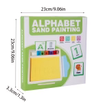 ⁦Alphabet Sand Painting- 31 double sided cards⁩ - الصورة ⁦5⁩