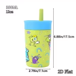 Disney Monster Insulated Stainless Steel Straw Cup, 12oz. - Image 2