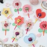 Lollipop Card Decorations, 10 Different Designs for Parties (100pcs.)