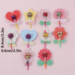 Lollipop Card Decorations, 10 Different Designs for Parties (100pcs.) - Image 4