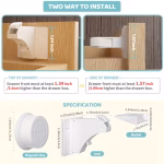 Child Safety Magnetic Cabinet Locks (12 locks & 2 Keys) - Image 4