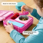 ⁦OmieBox Bento Lunch Box - Pixie Pink⁩ - الصورة ⁦6⁩