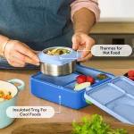 ⁦OmieBox Bento Lunch Box - Sea Blue⁩ - الصورة ⁦5⁩