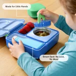 ⁦OmieBox Bento Lunch Box - Sea Blue⁩ - الصورة ⁦4⁩