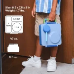 ⁦OmieBox Bento Lunch Box - Sea Blue⁩ - الصورة ⁦8⁩