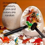 Rock & Mineral Simulation Excavation Kit- 2pcs eggs, 24 dinosaurs - Image 4