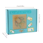 Small Nail Board, Wooden Geometric Creative Graphics Math Game Puzzle - Image 5