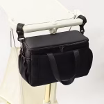 Stroller Storage Bag Durable Polyester- Black - Image 2