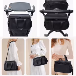 Stroller Storage Bag Durable Polyester- Black - Image 9