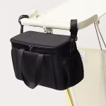 Stroller Storage Bag Durable Polyester- Black - Image 5