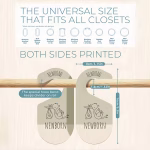 ⁦Wooden Wardrobe Divider Set- 8 pcs⁩ - الصورة ⁦2⁩