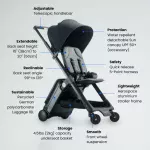 ⁦Ternx, Carry On Luggage Stroller⁩ - الصورة ⁦4⁩