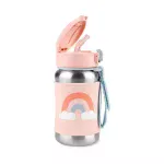 Skip Hop Spark Style Stainless Steel Straw Bottle- Sky