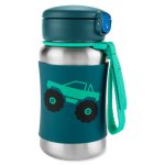 Skip Hop Spark Style Stainless Steel Straw Bottle- Truck 350ml.