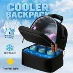 Thermal Organizer Cooler Bag- Black - Image 5