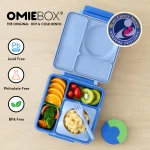 ⁦OmieBox Bento Lunch Box - Sea Blue⁩ - الصورة ⁦2⁩