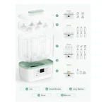 ⁦Momcozy 8 in1 Bottle Sterilizer Dryer- BS02⁩ - الصورة ⁦4⁩