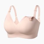 MomCozy Breastfeeding Bra- Beige (Medium)