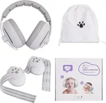 2 in 1 Baby Earmuffs Hearing Care- Grey