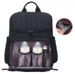 ⁦Fuerli Mommy Nappy Backpack Organizer Bag- Black⁩ - الصورة ⁦5⁩