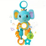 Hanging Plush Toy - Blue elephant