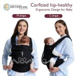 ⁦MomCozy 3 in 1 Baby Carrier, 7-45 Lbs. - Black⁩ - الصورة ⁦5⁩