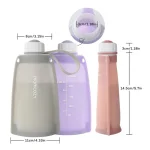 ⁦MomCozy Silicone Breast Milk Storage Bag, 260ml- (5pcs.)⁩ - الصورة ⁦7⁩