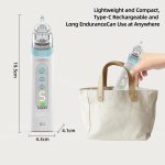 ⁦Electric Nasal Aspirator with case and 3 Silicone Tips- Grey⁩ - الصورة ⁦4⁩