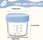 ⁦Glass Storage Container with leak proof lid- 6pcs.⁩ - الصورة ⁦2⁩