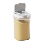 Double Lid Sealed Jar with Spoon- 1800ml transparent