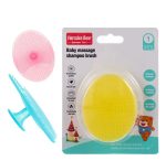 ⁦Hercules Bear, Baby Massage Shampoo Brush- Blue⁩ - الصورة ⁦7⁩