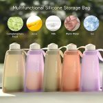 MomCozy Silicone Breast Milk Storage Bag, 260ml- (5pcs.) - Image 4