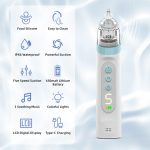 Electric Nasal Aspirator with case and 3 Silicone Tips- Grey - Image 2
