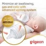 ⁦Pigeon, Soft Touch GLASS Nursing Bottle for Anti-Colic, Wide-Neck 160ml⁩ - الصورة ⁦4⁩