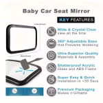 ⁦Baby Car Mirror⁩ - الصورة ⁦2⁩