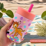 ⁦Insulated Stainless Steel Straw Cup, 12oz.⁩ - الصورة ⁦2⁩