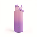 POWCAN 2-in-1 Straw and Spout Lid Insulated Water Bottle with handle, 1182ml.