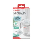 Pigeon Softouch 2 Step Straw Bottle Set, 240ml (6M+)