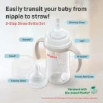 Pigeon Softouch 2 Step Straw Bottle Set, 240ml (6M+) - Image 7