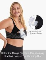 ⁦MomCozy 4-in-1 Hands-Free Pumping Bra- Black Leopard⁩ - الصورة ⁦4⁩