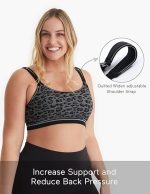 ⁦MomCozy 4-in-1 Hands-Free Pumping Bra- Black Leopard⁩ - الصورة ⁦5⁩